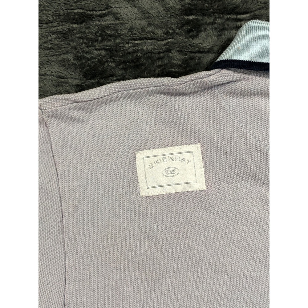 Unionbay‎ Polo Shirt Kids Medium Purple Floral Hibiscus Short Sleeve Cotton - Picture 5 of 9